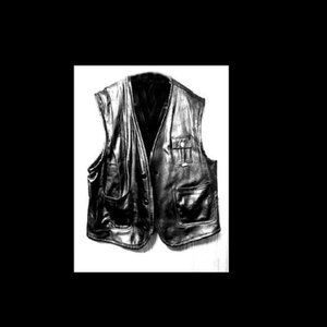 Rare & Unique Top Grain High Grade Genuine Leather Vest "Bravo" Bought In Italy
